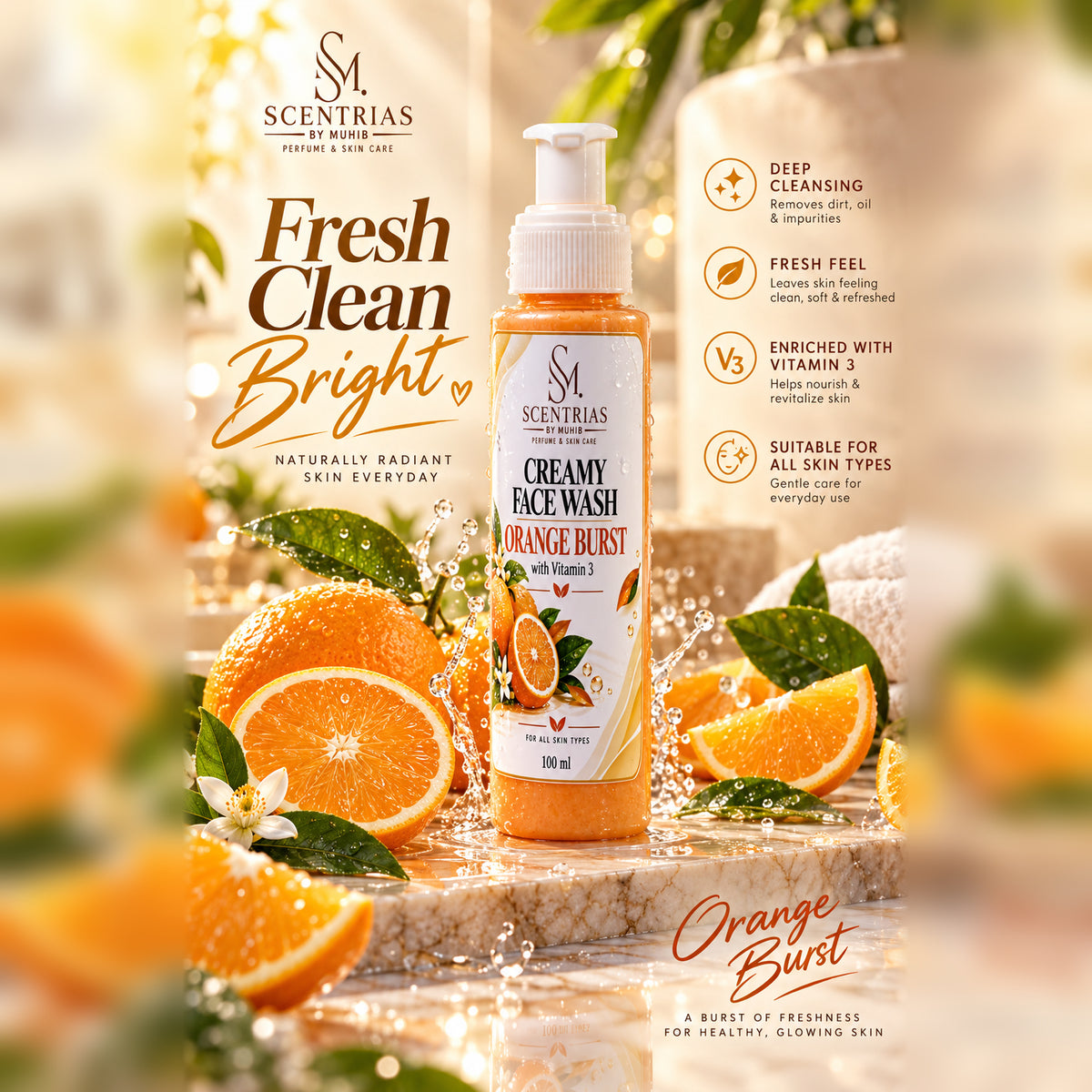 ORANGE BURST CREAMY FACE WASH